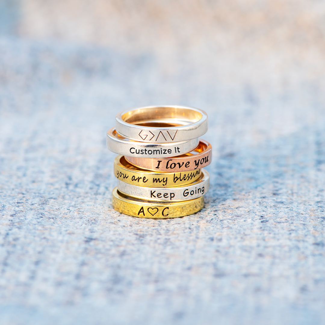 Let Them Zero F♥cks Given Mantra Ring