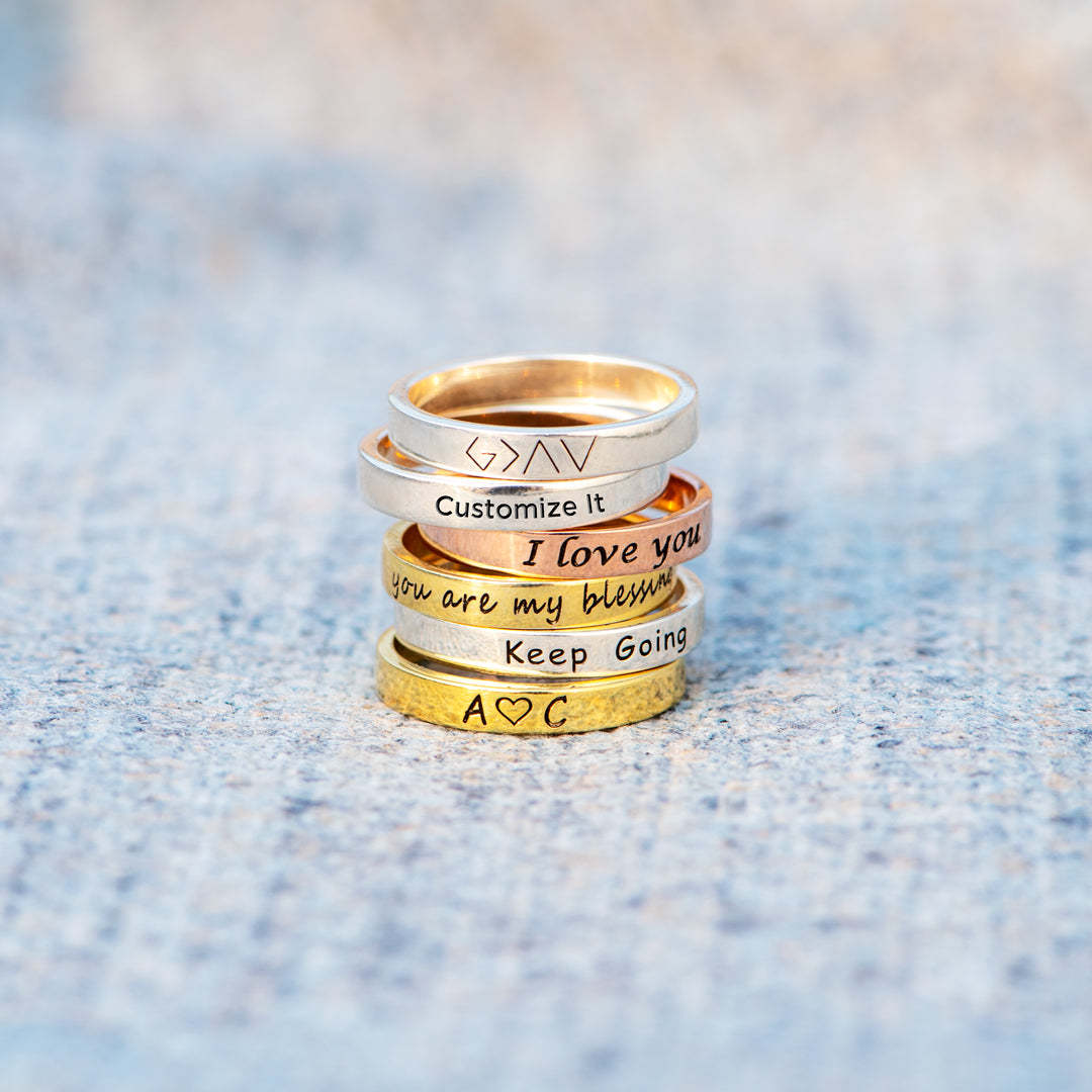 Let Them Zero F♥cks Given Mantra Ring