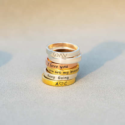 Let Them Zero F♥cks Given Mantra Ring