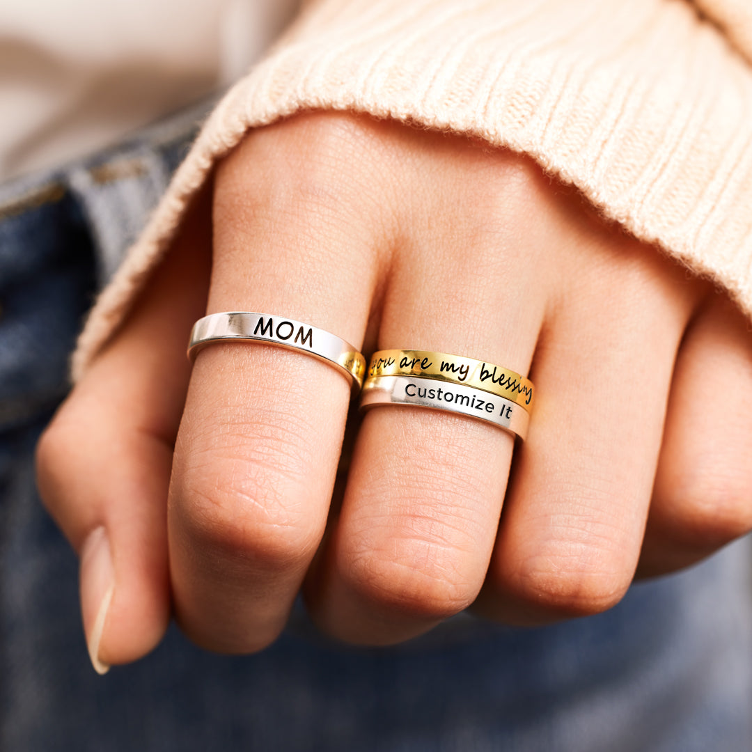 Let Them Zero F♥cks Given Mantra Ring