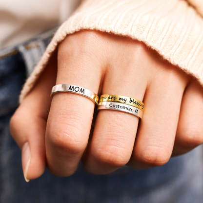 Let Them Zero F♥cks Given Mantra Ring