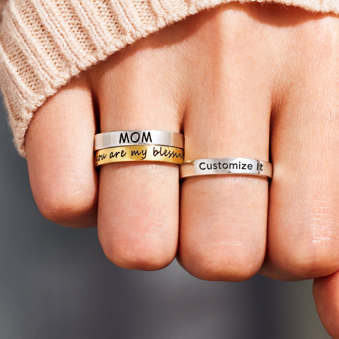 Let Them Zero F♥cks Given Mantra Ring