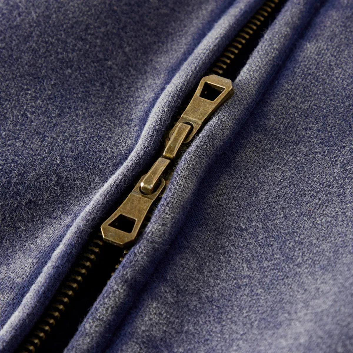 Custom Pet Embroidered Vintage Zip-Up Hoodie