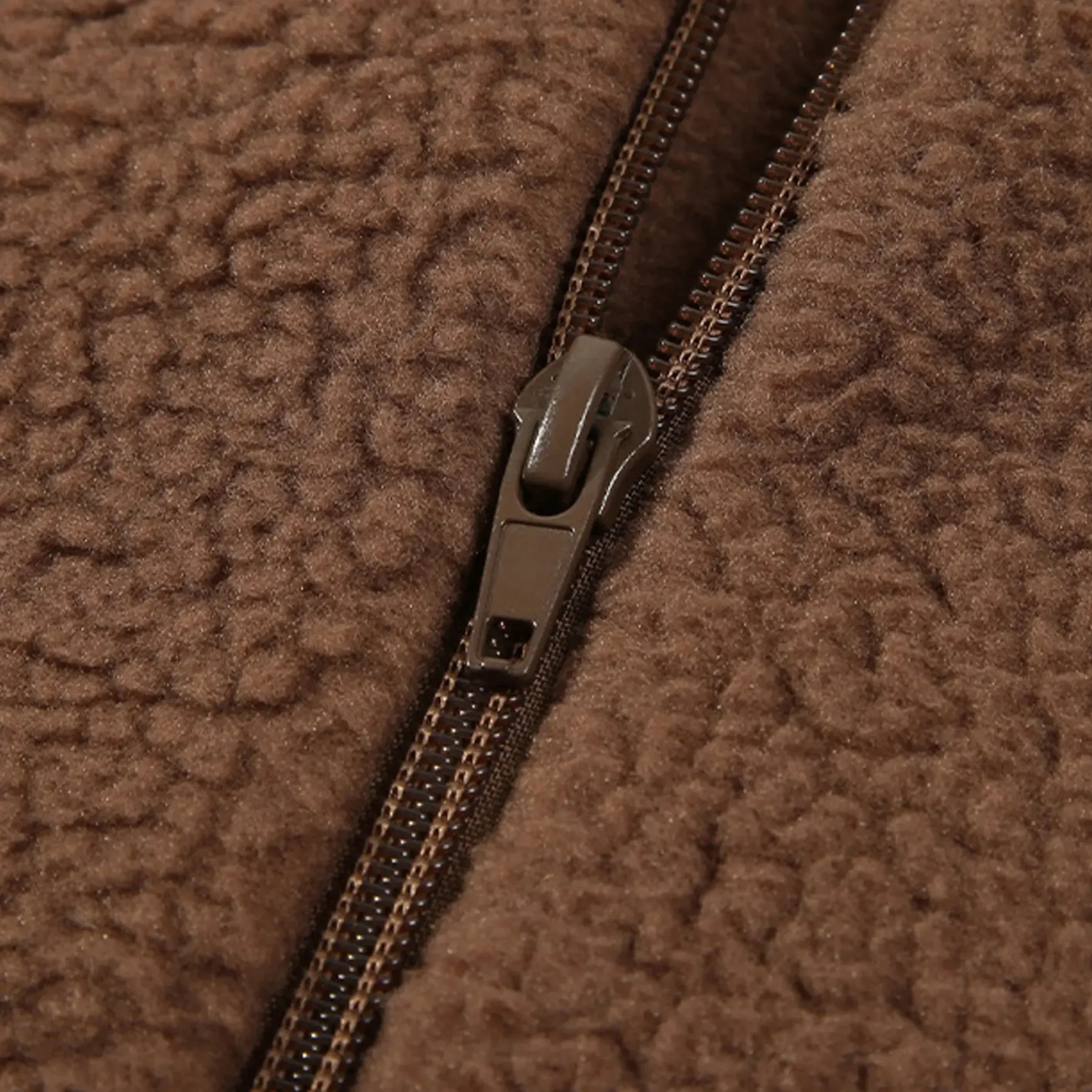 Custom Pet Embroidered Portrait Zip-up Sherpa Jacket