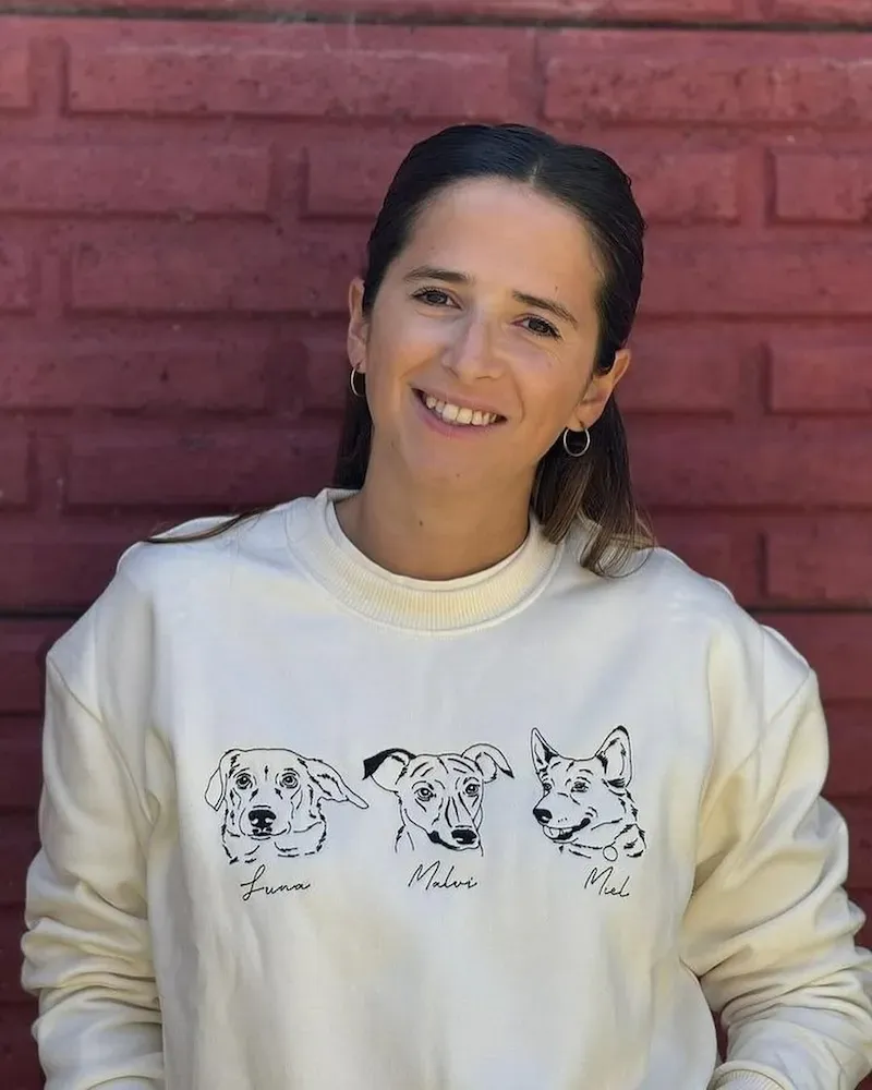 Custom Embroidered Pet Face T-shirt,Personalized hoodie embroidered with multiple pets