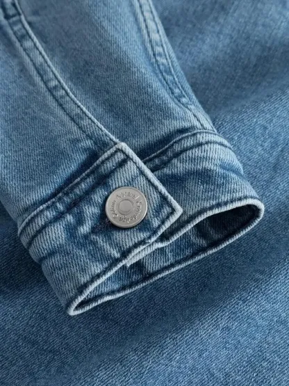 Custom Pet Portrait Embroidered Denim Jackets, Personalized Dog Or Cat Denim Jackets With Names