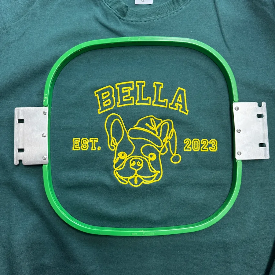 Custom Embroidered Pet Silhouette Christmas Sweatshirts, Perfect Christmas Gift For Pet Lovers