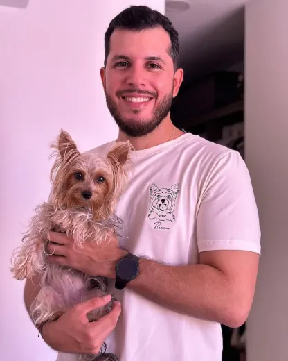 Custom Embroidered Pet Face T-shirt,Personalized hoodie embroidered with multiple pets