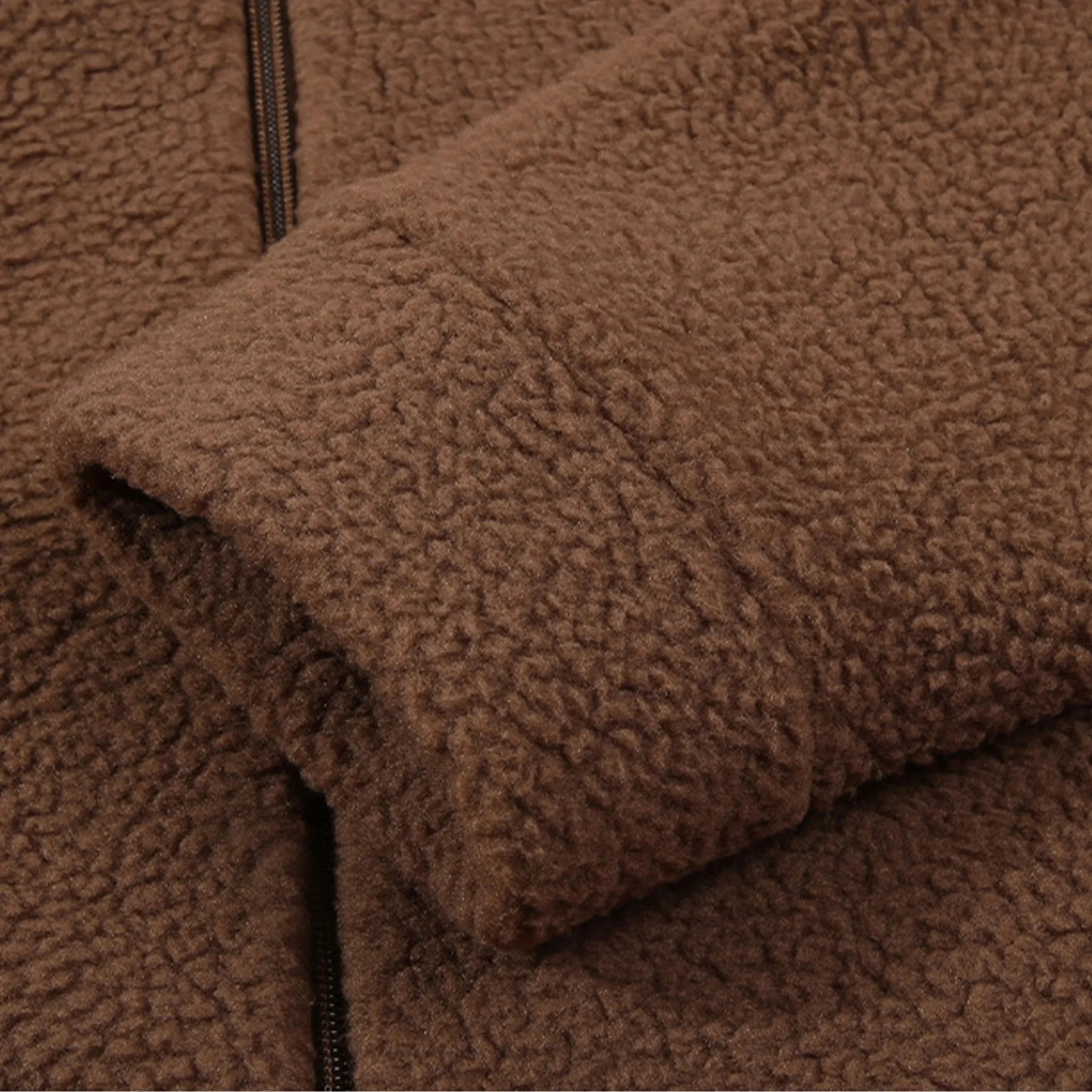 Custom Pet Embroidered Portrait Zip-up Sherpa Jacket