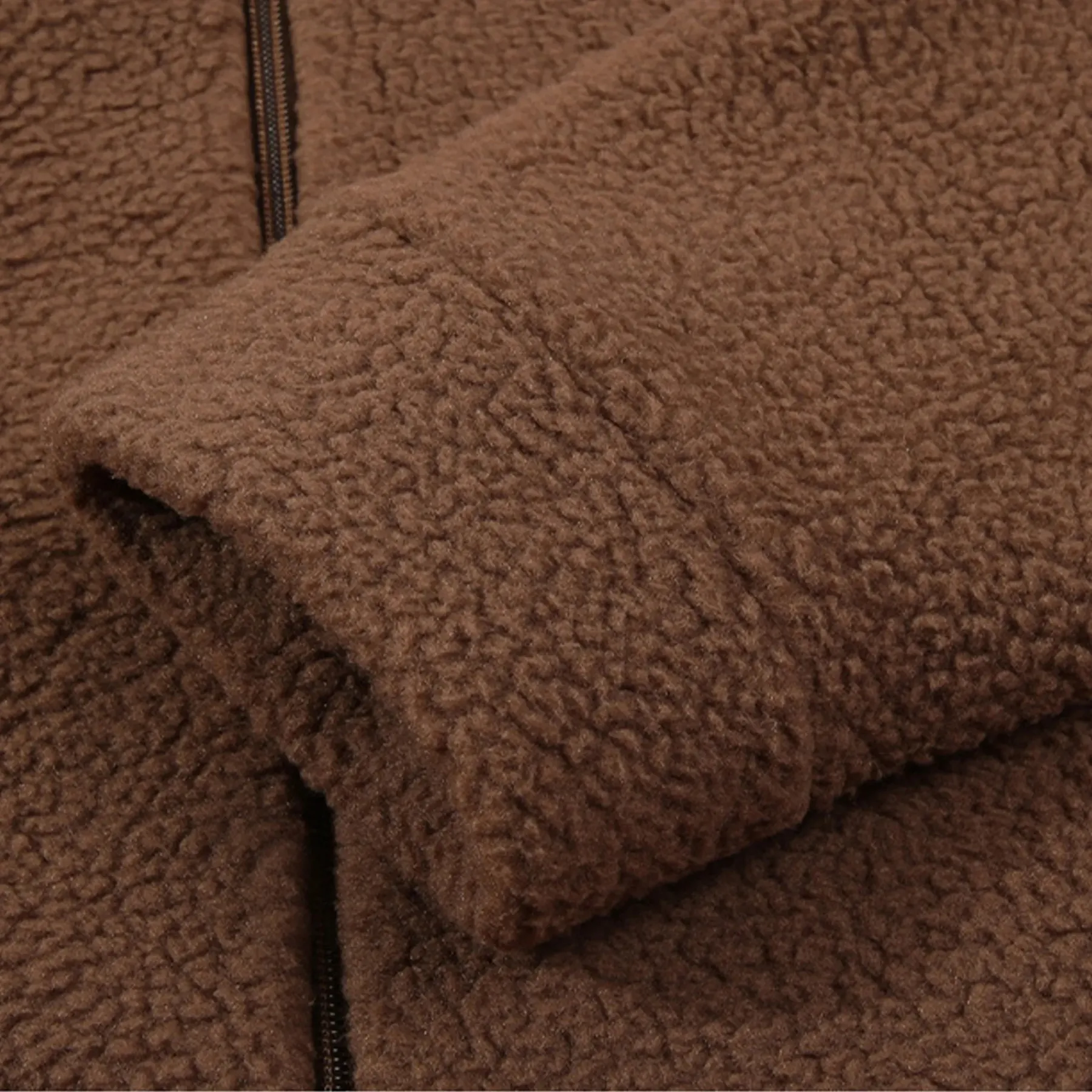 Custom Pet Embroidered Portrait Zip-up Sherpa Jacket