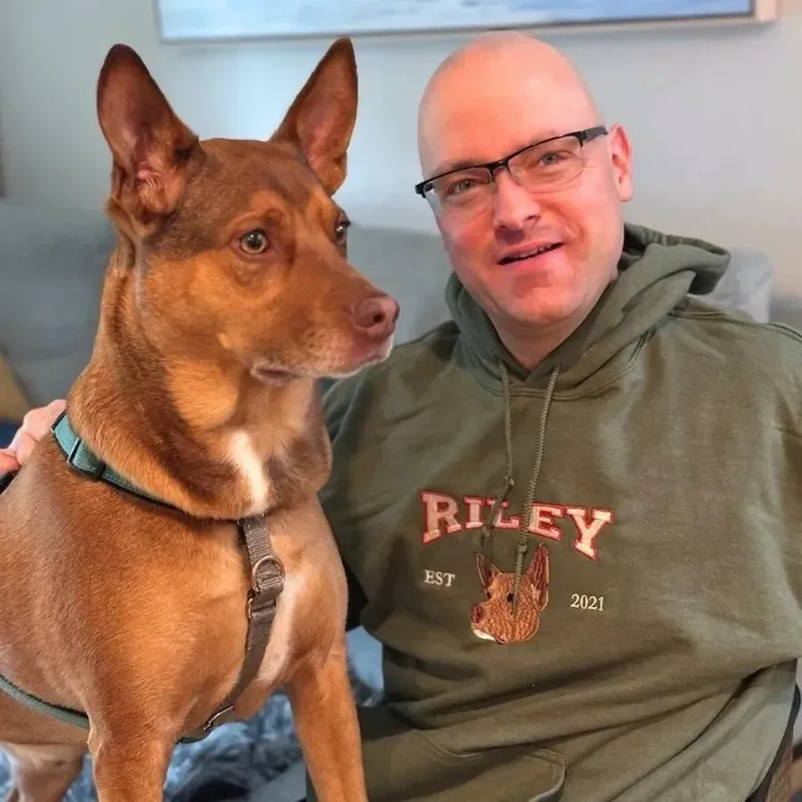 Personalized Embroidered Pet Face and Name Est T-shirt Keepsake Gift for Pet Lovers