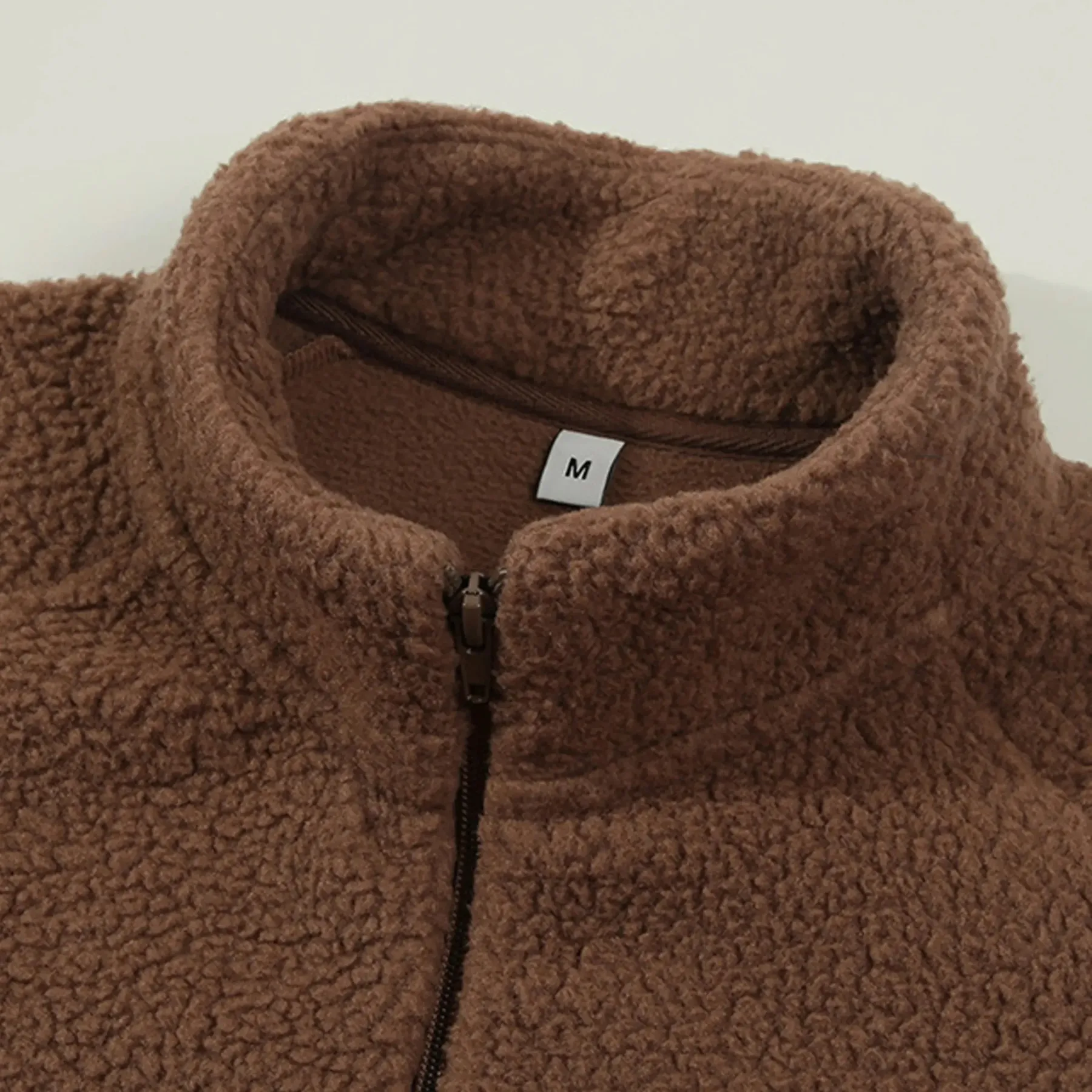 Custom Pet Embroidered Portrait Zip-up Sherpa Jacket