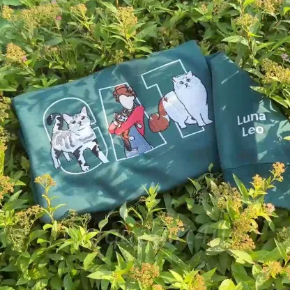 Custom Dog/pet Full-color Embroidered Sweatshirt With Photo - Pet Memorial Gift, Gift For pet lover-forlovever