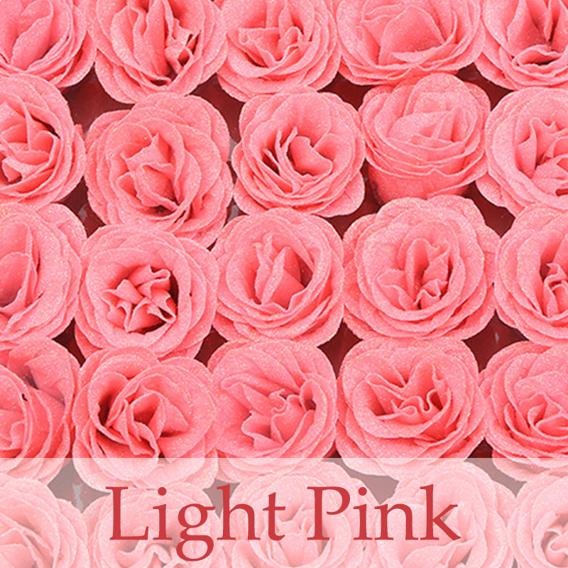 Light Pink Glitter Rose Bouquet-Couple Glitter Everlasting Rose Bouquet (Never Wither)-forlovever