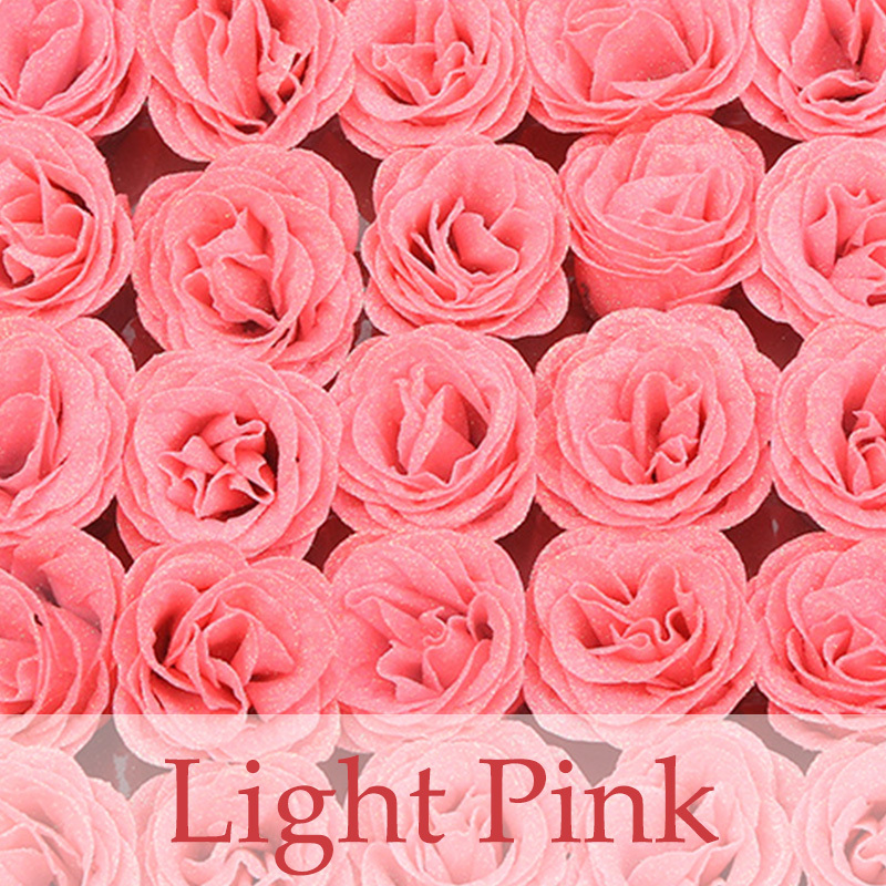 Light Pink Glitter Rose Bouquet-Couple Glitter Everlasting Rose Bouquet (Never Wither)-forlovever