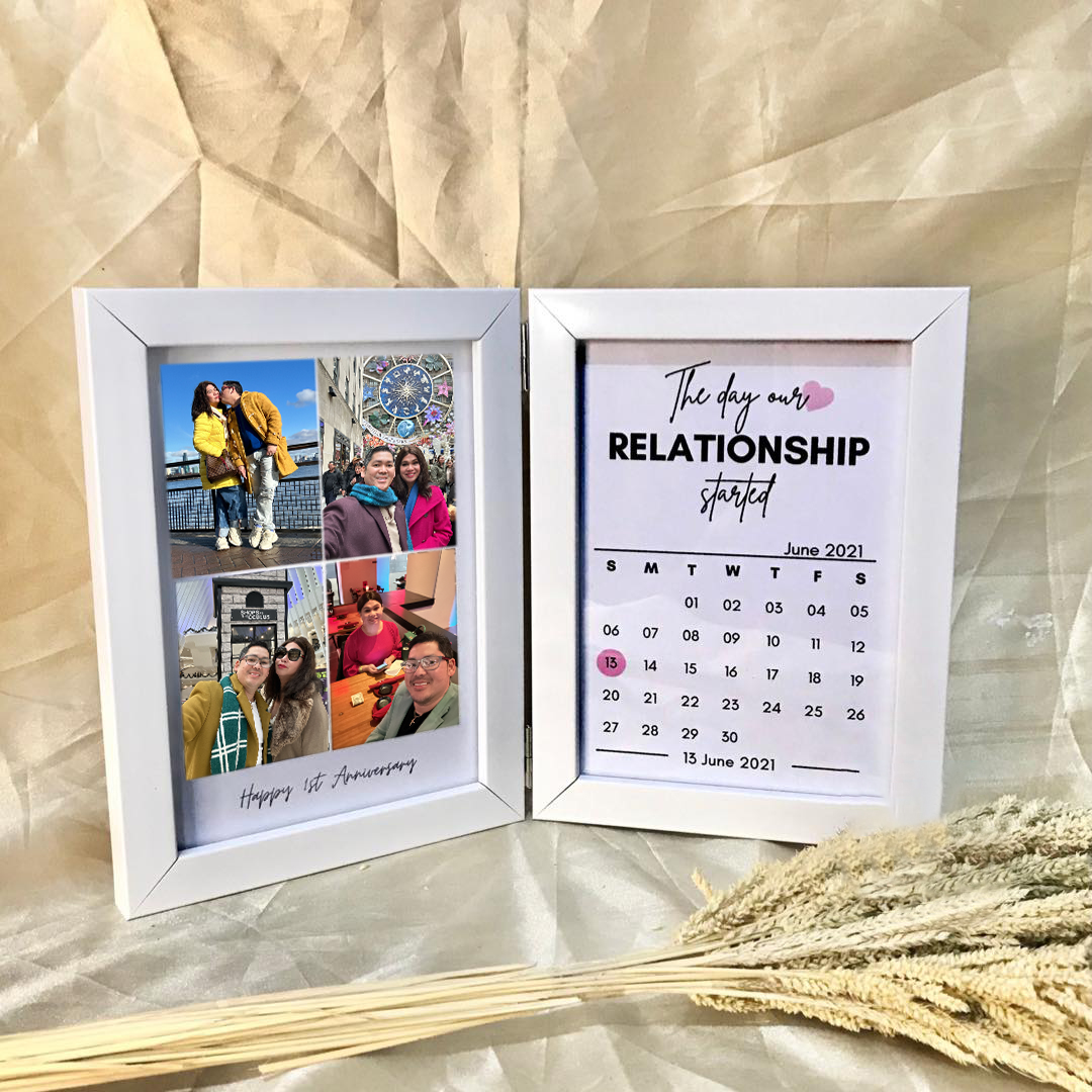 Customized Couple Photo Folding Photo Frame, Valentine's Day Gift, Anniversary Gift-forlovever