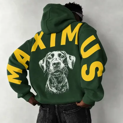 Custom Pet Portrait Sweatshirt with Solid Big Back Name, Personalized Dog Mom Hoodie