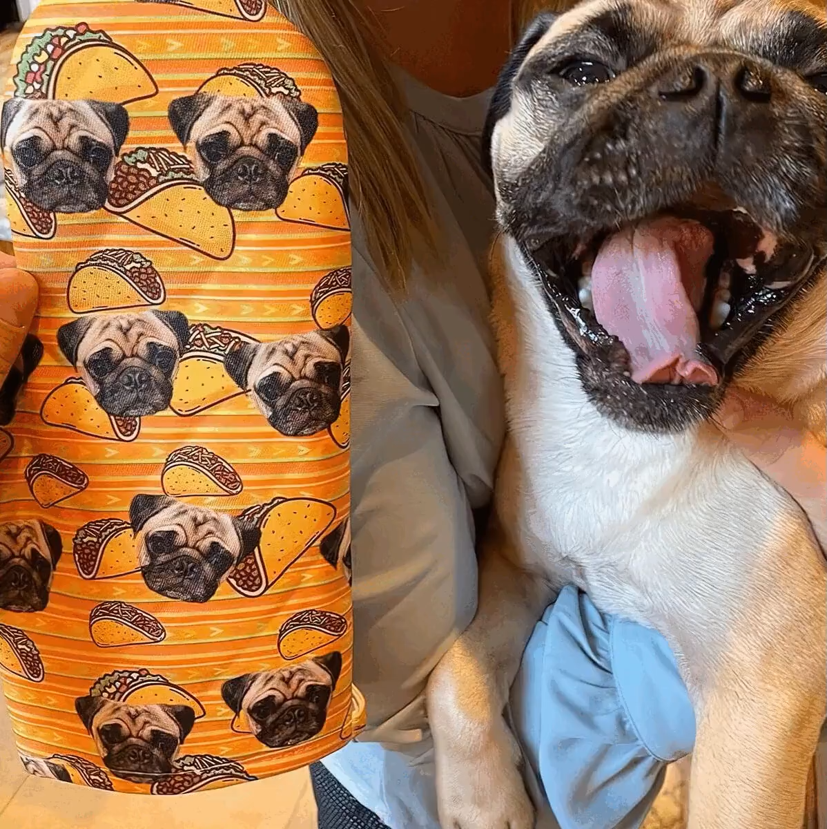 Custom Pet Photo Oven Mitt, Personalized Dog & Cat Oven Glove, Custom Kitchen Gift for Pet Lovers