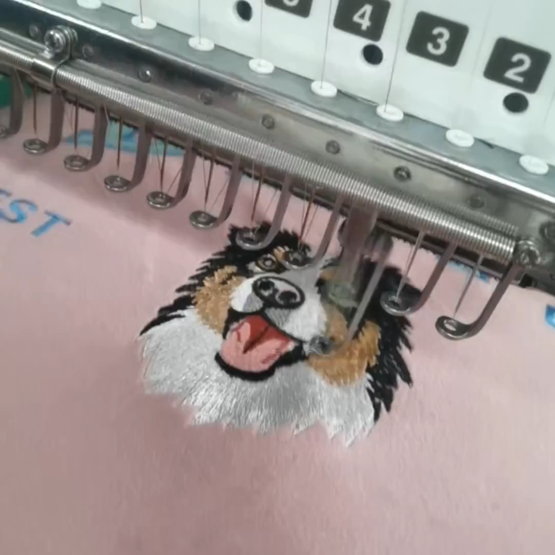Custom Embroidered Dog Pillow, Personalized Pet Portrait Pillow, Dog Mom Gift, Unique Gift for Pet Lovers