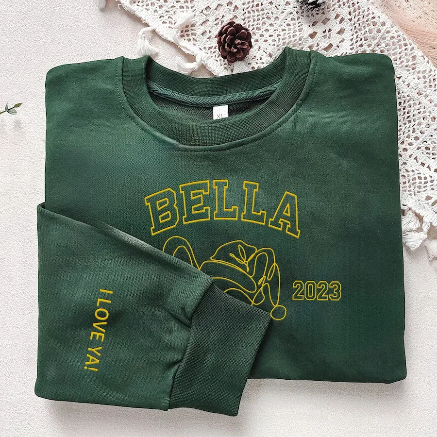 Custom Embroidered Pet Silhouette Christmas Sweatshirts, Perfect Christmas Gift For Pet Lovers