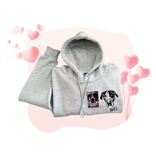 Pet's Outline Embroidery Clothing