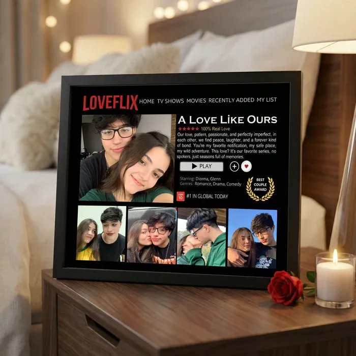 Custom Loveflix Photo Frames, A Perfect Gift For Your Loved One V-Day Gift In 2026