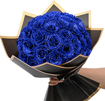 🎄💕Glitter Rose Bouquet💕Couple Glitter Everlasting Rose Bouquet (Nev