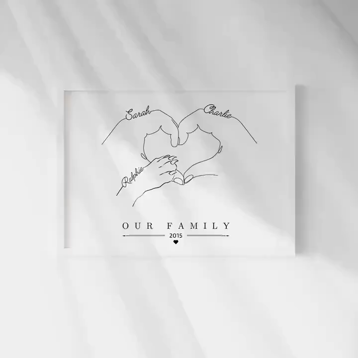 Custom Pet Family Line Art Print, Personalized Dog Portrait Poster from Photo, Minimalist Pet Lover Gift