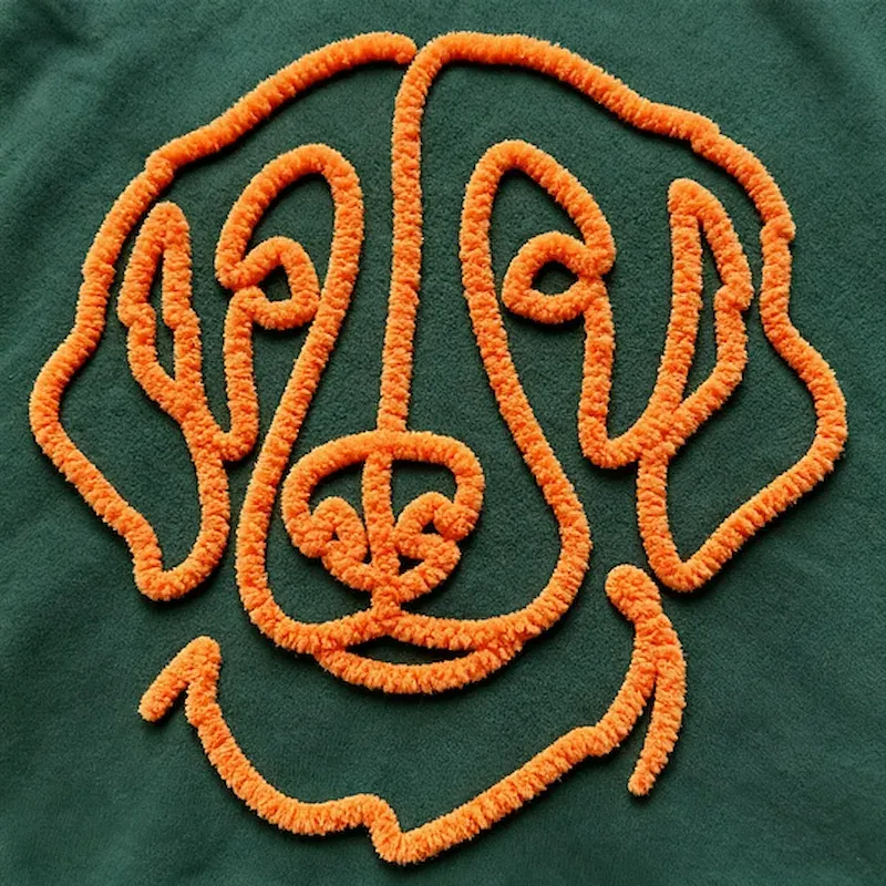 Custom Chenille Yarn Embroidered Pet Sweatshirt, Embroidered Pet Portrait, Gift For Dog Dad/Mom