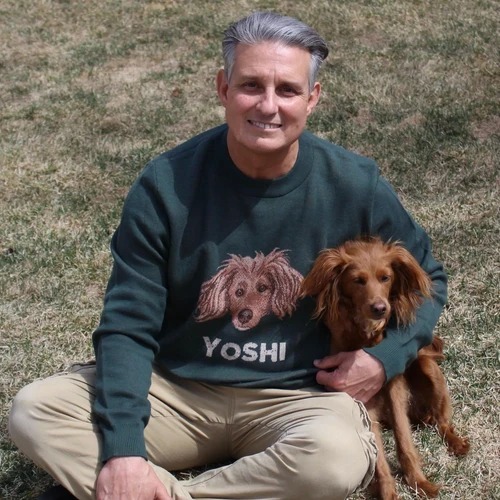 Personalized Pet Portrait Oversized Cozy Knit Sweater