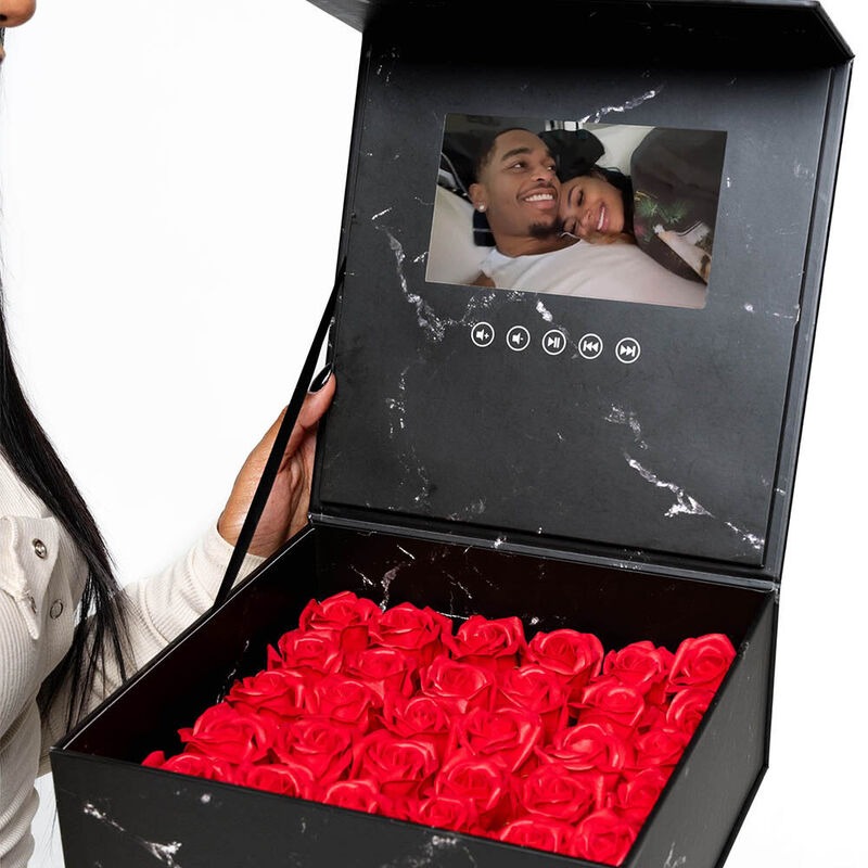 Video Rose Box Romantic Valentine's Day Gift for Girlfriend-forlovever