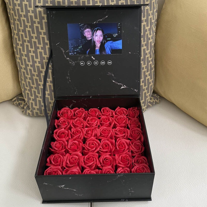 Video Rose Box Romantic Valentine's Day Gift for Girlfriend-forlovever