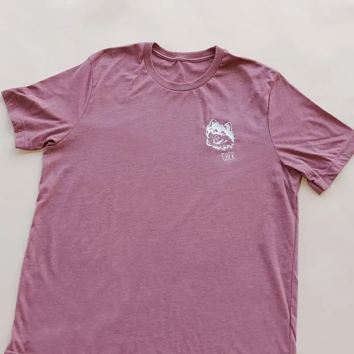 Custom Embroidered Pet Face T-shirt, Sweatshirt, Hoodie