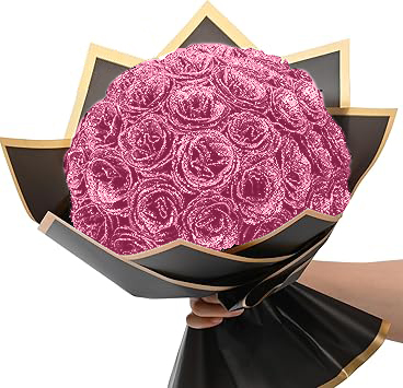 🎄💕Glitter Rose Bouquet💕Couple Glitter Everlasting Rose Bouquet (Nev