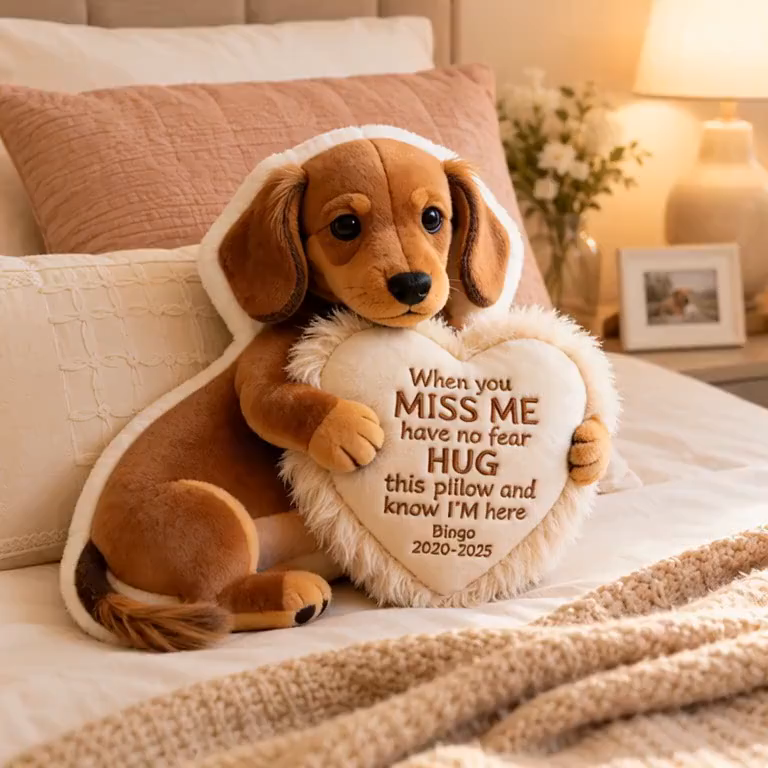 Personalized Pet Memorial Pillow, Custom Dog & Cat Photo 3D Comfort Pillow, Pet Loss Remembrance Keepsake Gift