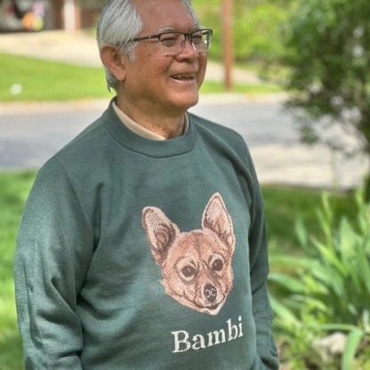 Personalized Pet Portrait Oversized Cozy Knit Sweater