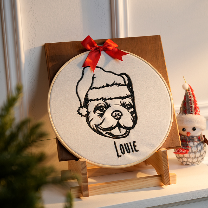 Customized Pet Silhouette Portrait Christmas Decorations And Keepsake Gifts