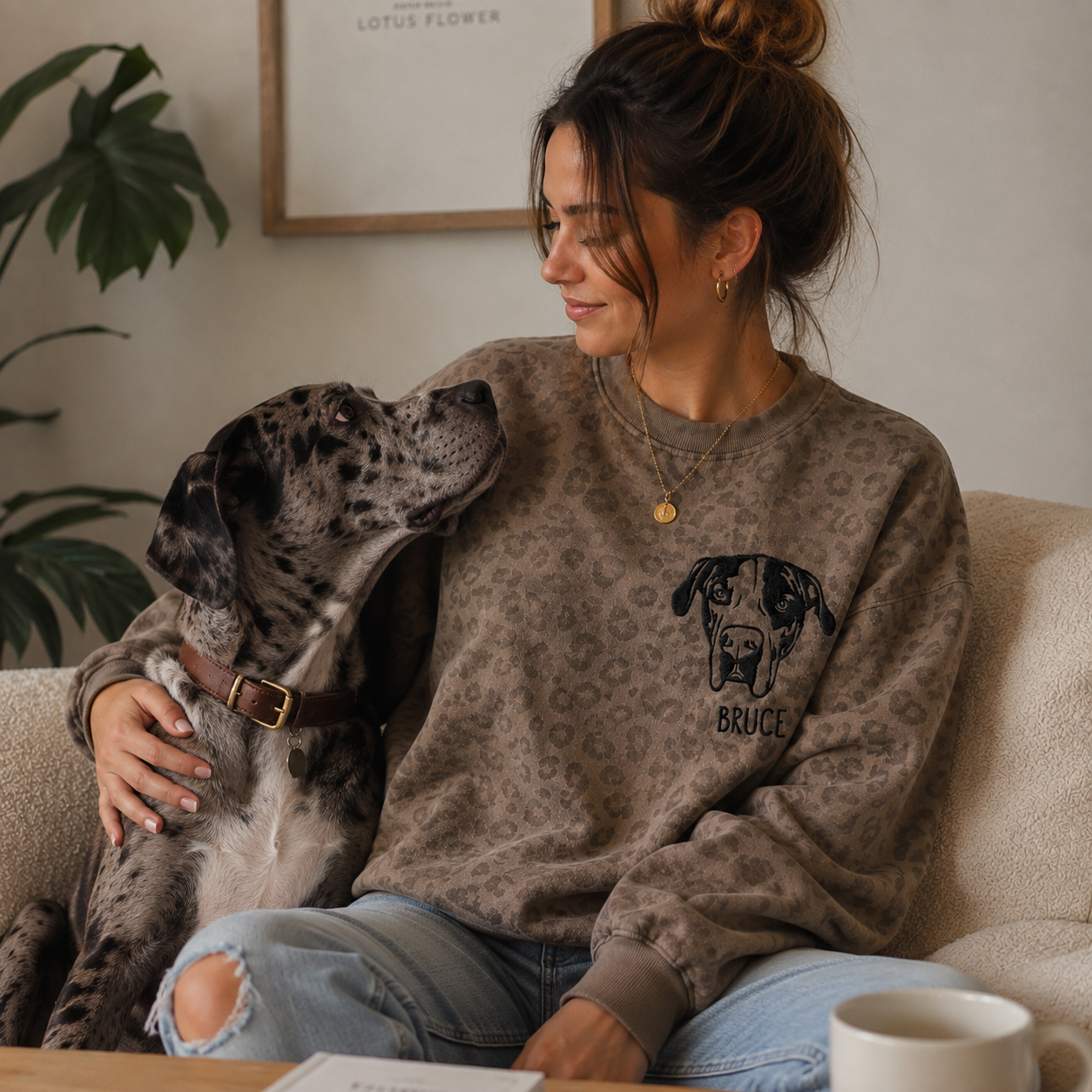 [Copy]Custom Embroidered Pet Face Hoodie, Tee, Sweatshirt
