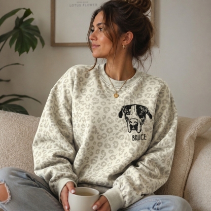 [Copy]Custom Embroidered Pet Face Hoodie, Tee, Sweatshirt
