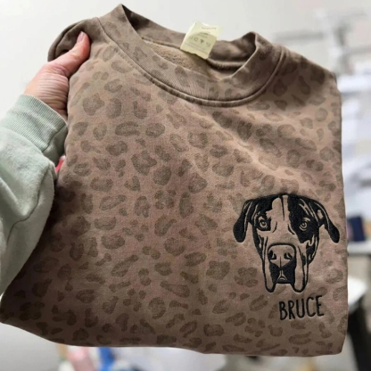 [Copy]Custom Embroidered Pet Face Hoodie, Tee, Sweatshirt