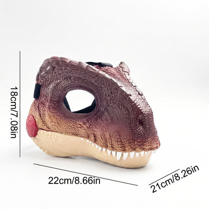 Realistic Dinosaur Dog Mask, Funny T-Rex Pet Costume, Halloween Dog Mask