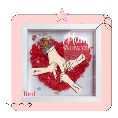 Mom/Mum Flower Shadow Box