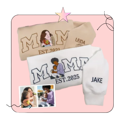 Mom Embroidered Sweats