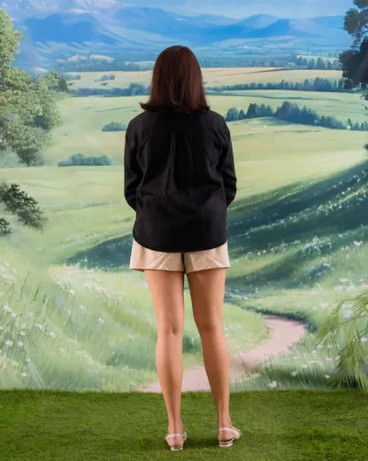 Custom Pet Photo Full Color Embroidered Unisex Pocket Shirt - Formal and Casual-forlovever