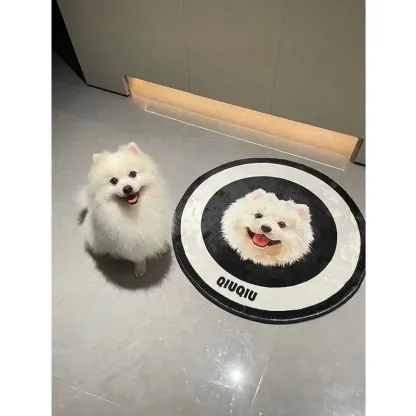 Custom Pet Portrait Decorative Rugs, Personalized Pet Portrait Carpet, Personalized Rugs