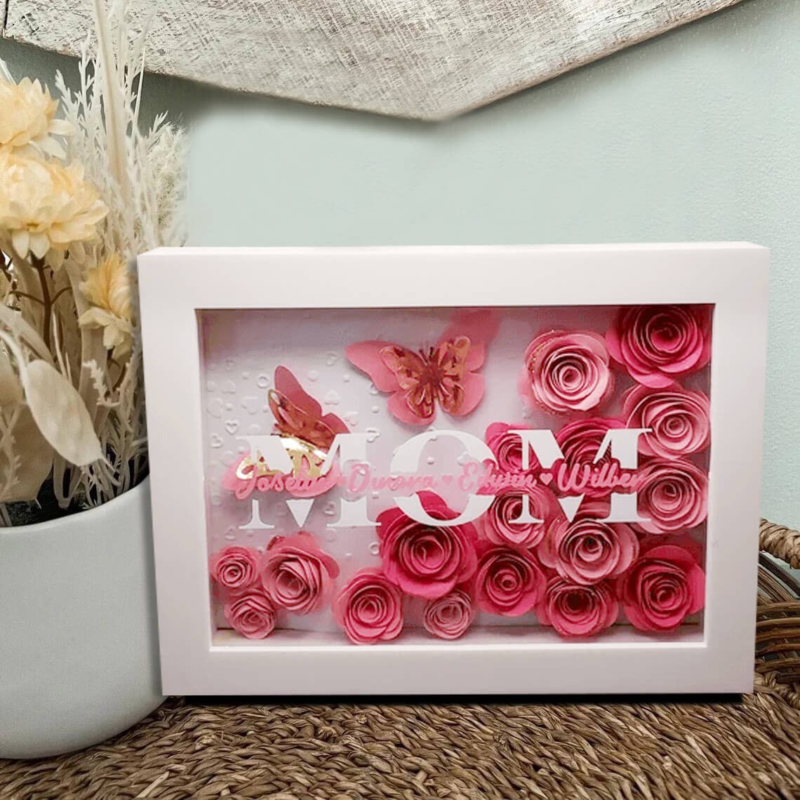 Customized Mother's Day Butterfly Flower Box🎉-forlovever