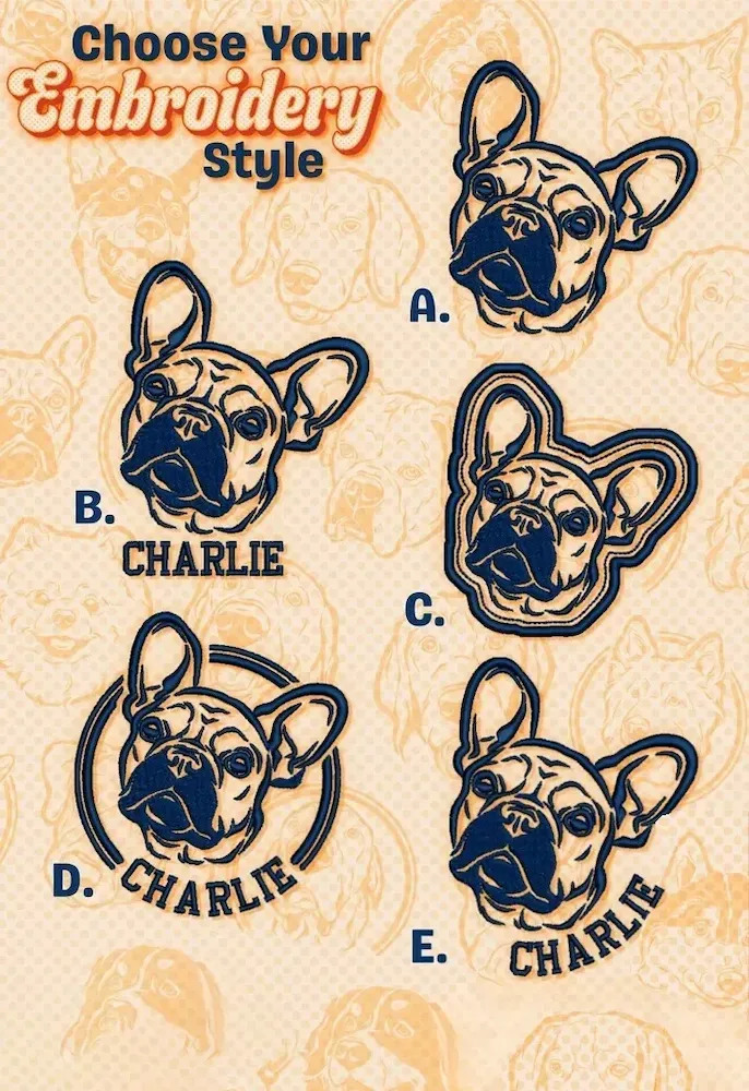 Custom Embroidered Dog Sweatshirt , Custom Pet Sweater , Embroider Sweater