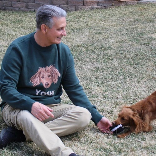 Personalized Pet Portrait Oversized Cozy Knit Sweater