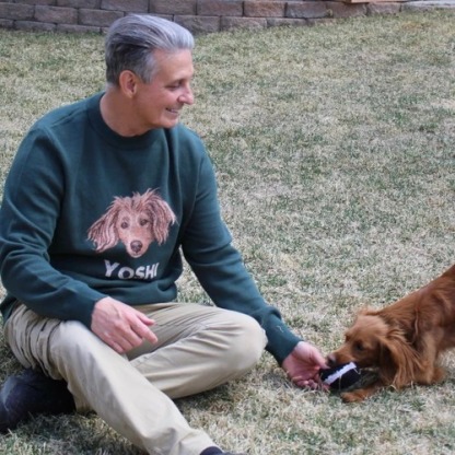 Personalized Pet Portrait Oversized Cozy Knit Sweater