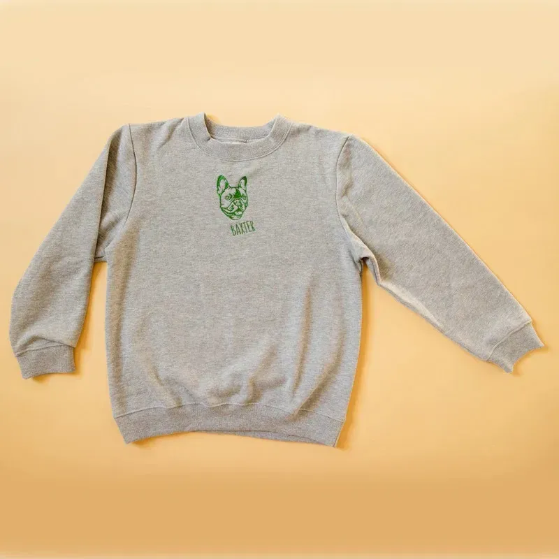Custom Pet Portrait Kids Sweatshirt